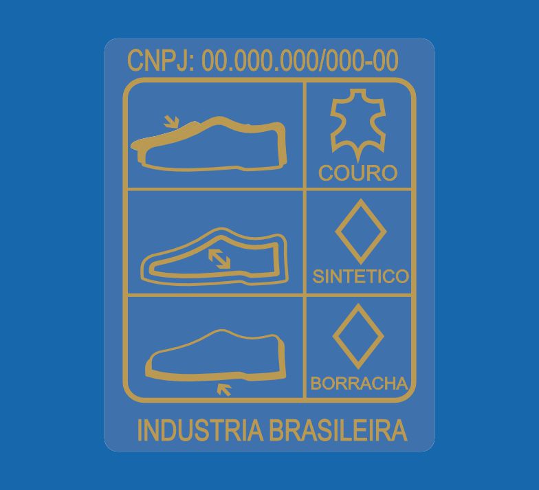 Etiqueta de Composição de Calçados